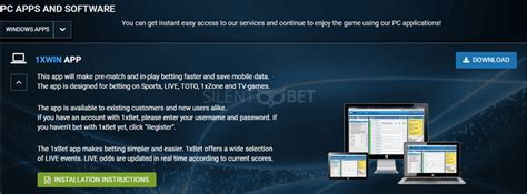 Download 1xBet for PC and MacOS .